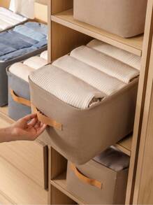 1/2/5件衣服收纳盒加厚布艺收纳篮衣服裤子收纳储物盒宿舍家用衣柜收纳盒连衣裙裤子鞋子牛仔裤靴子裙子卧室,收纳盒,收纳袋,家居收纳,女式白色T恤,女式黑色裤子,女士冬装,连衣裙,女士冬装,优雅女装,女士白衬衫,长袖,女士白色连体裤,女士春装,女士春装,春季,春装,极简主义,夏季上衣