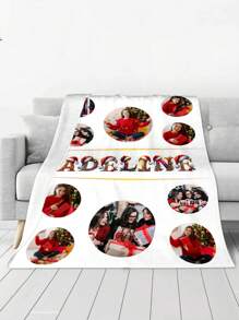 1pc Custom Christmas Gifts Photo Name Blanket For Bed ,Custom Image Bedding Blanket, Personalized Christmas Gifts Blanket Funny Design With Photos ,Personalized Photo Blanket,Best Friend Blanket,Family Gift,Birthday Gifts,Gift For Family/Friend/Girlfriend/Boyfriend