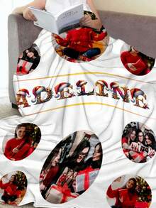 1pc Custom Christmas Gifts Photo Name Blanket For Bed ,Custom Image Bedding Blanket, Personalized Christmas Gifts Blanket Funny Design With Photos ,Personalized Photo Blanket,Best Friend Blanket,Family Gift,Birthday Gifts,Gift For Family/Friend/Girlfriend/Boyfriend