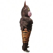 Adult Inflatable Bull Costume Purim Halloween Christmas Mascot Anime Party Cosplay Costume Dress Fancy Suits - Brown - View 5