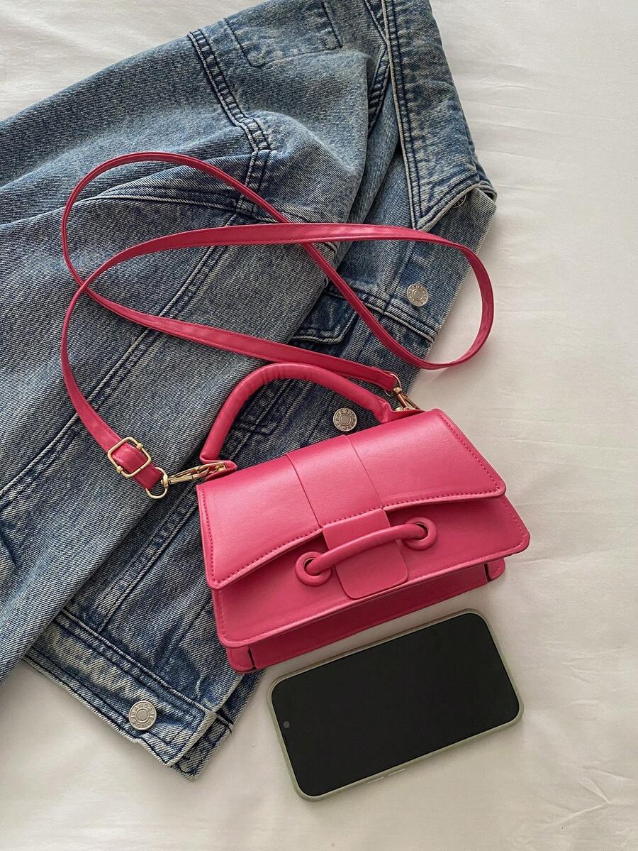 1pc Fashionable Casual Single Compartment Drawstring Bag With