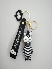 1 Miếng Dễ thương Ngựa vằn & Hươu cao cổ PVC Móc chìa khóa Với trang trí túi Đối với Cặp đôi , Ô tô/xe hơi Vòng chìa khóa - Nhiều màu - Xem 12