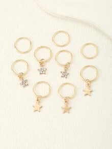Bộ 6/9/10/11 phụ kiện tóc thời trang cao cấp dành cho nữ - Nhiều màu - Xem 13