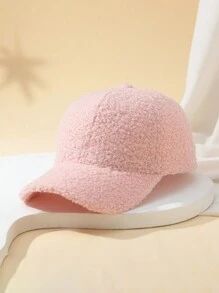 1 chiếc mũ bóng chày Teddy mềm có thể điều chỉnh cho nữ, mũ chống nắng ngoài trời, thích hợp cho du lịch mùa xuân/thu, kỳ nghỉ ở bãi biển, mũ phong cách Y2K cổ điển cho nam - mũ bóng chày - Xem 4