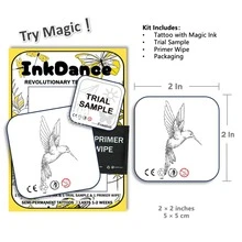 1 套“蜂鸟”革命性技术纹身，小鸟纹身，半永久纹身，临时纹身，持久，假纹身，防水，真实纹身外观，植物基，礼物 MNF031 - 黑色 - 查看 3