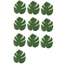 5/10 chiếc lá cọ nhân tạo, lá giả nhiệt đới dùng để trang trí tiệc cưới sinh nhật - lá cọ - Xem 6