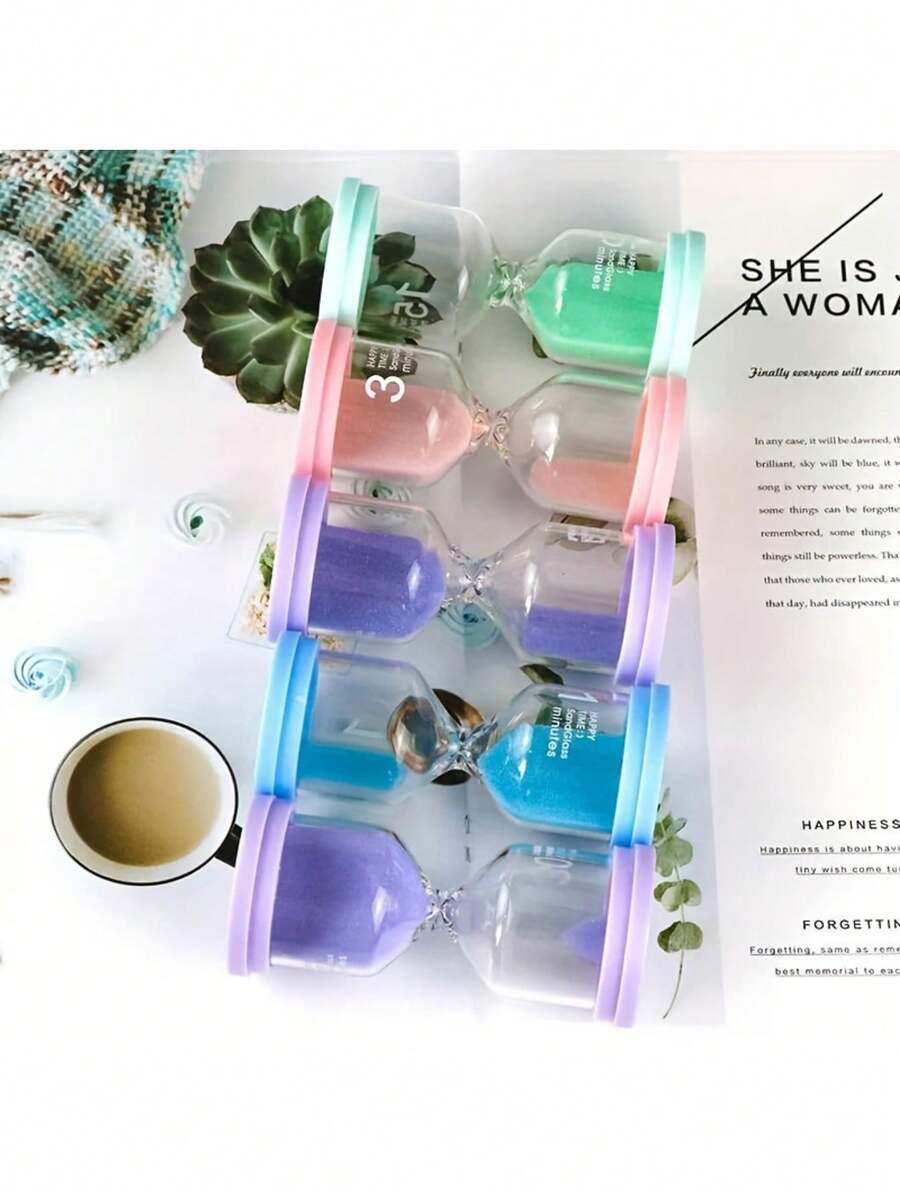 1pc Colorful 20Minute Hourglass, Macaron Color Series Sand Timer