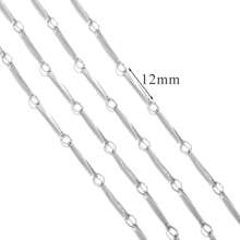 1 m Chaîne de bijoux style Ins en acier inoxydable 304 plaqué or 18 carats. Accessoires de bijouterie DIY pour bracelets et colliers