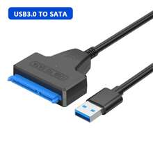 SATA To USB 3.0 USB-C Adapter Cable Up To 6 Gbps For 2.5 Inch External HDD SSD Hard Drive SATA 3 22PIN USB 2.0 To Sata III Cord SATA To USB