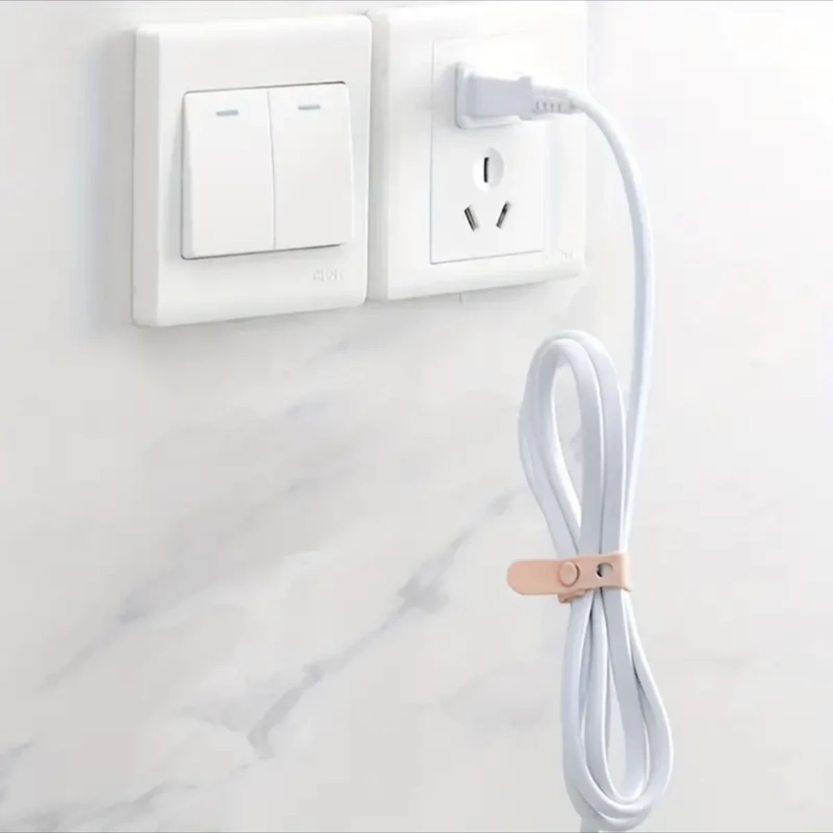 50pcs Silicone Cable Organizer Set Secure Data & Earphone Cable