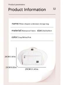 1 件内衣收纳袋，便携式胸罩和内衣，多功能分区整理袋。适用于女性胸罩、袜子、内衣和便携式化妆品洗衣袋。旅行整理器，用于衣服行李收纳袋套装包装袋，适用于邮轮假期海滩度假用品夏季旅行必备品女士手提箱内衣袋房间装饰 - 灰色 - 查看 10