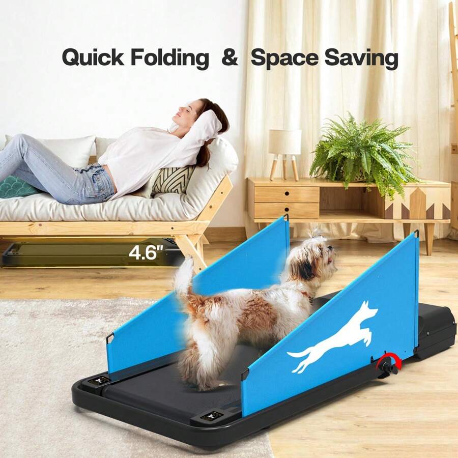 Dog Treadmill Pet Dog Running Machine 1.5HP Folding Small Dog Fitness