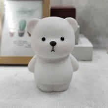 1 件/2 件可爱小假熊 LED 灯，万圣节、圣诞节派对装饰灯，适用于室内、客厅、卧室，是送给朋友、家人、学生、节日、生日的理想小礼物 - 白色 - 查看 8