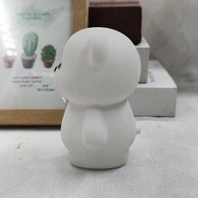 1 件/2 件可爱小假熊 LED 灯，万圣节、圣诞节派对装饰灯，适用于室内、客厅、卧室，是送给朋友、家人、学生、节日、生日的理想小礼物 - 白色 - 查看 9