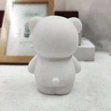 1 件/2 件可爱小假熊 LED 灯，万圣节、圣诞节派对装饰灯，适用于室内、客厅、卧室，是送给朋友、家人、学生、节日、生日的理想小礼物 - 白色 - 查看 10
