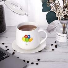 60 片彩虹热气球贴纸，适用于水瓶、手机笔记本电脑笔记本剪贴簿墙壁滑板吉他乙烯基贴花、女孩青少年卡通彩色热气球贴纸。小动物贴纸 - 彩色 - 查看 4