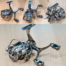 SOUGAYILANG Double Rocker Arms Aluminum Spinning Reel - High-Speed 5.0:1/4.7:1 Gear Ratio Fishing Reel, For Smooth Fishing Experience Christmas Decor