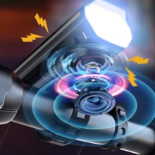 1000LM Bike Light Headlight T6 Bicycle USB Rechargeable Led Cycle Front Lights - Black - View 3