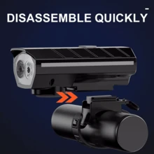 1000LM Bike Light Headlight T6 Bicycle USB Rechargeable Led Cycle Front Lights - Black - View 4