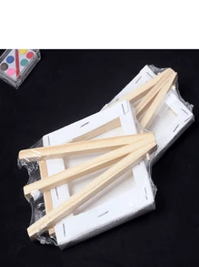 Mini Painting Set, Includes Easel, Paints And Brushes (Random Colors) - Creative DIY Painting Kit, Suitable For Artists And Crafters - Excellent And Christmas Gift - Multicolor - View 12