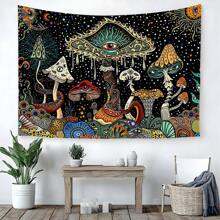 1 szt. Grzyb gobelin Oczy gobelin Morze gobelin Paw Boho gobelin Abstrakcyjny gobelin oceaniczny Wisząca na ścianę do pokoju