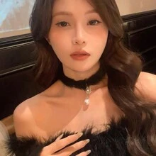 1 pièce Collier femme flocon de neige en velours noir, nouvelle mode automne hiver, décoration de cou, accessoire photo, convient pour la Saint-Valentin, l'Aïd, le mariage, cadeau pour femme, maman, mère, fête des mères, cadeau