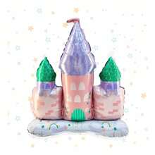 1pc Elegant Princess Style Balloon, Cute Castle, Princess, Fairy, Unicorn Shaped, Birthday Party Princess Theme Decoration - Multicolor - View 15