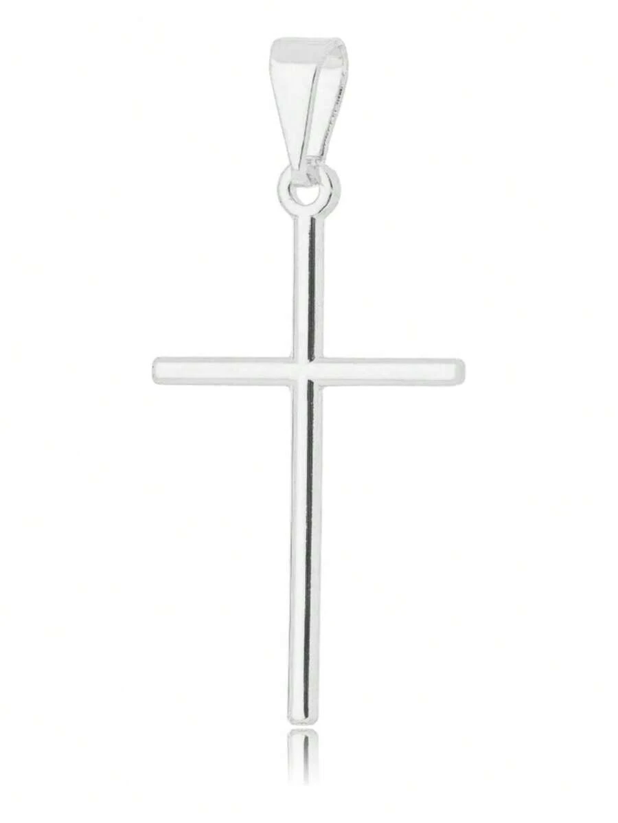 Stainless Steel  Cross Pendant Antiallergic 1 Year Warranty - 彩色 - 查看 1