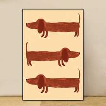 FajerminArt 1 张有趣的卡通腊肠犬海报，适用于客厅和卧室装饰，无框架 - 彩色 - 查看 18