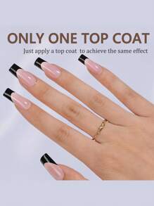 Bộ 150 móng tay giả vuông kiểu Pháp dài vừa - 5 kiểu màu khác nhau, Bộ móng tay giả gel vuông kiểu Pháp 3 trong 1, 15 kích cỡ phù hợp để tự làm móng, Móng tay giả bền lâu cho phụ nữ và tiệm làm móng, phụ kiện làm móng - Nhiều màu - Xem 5