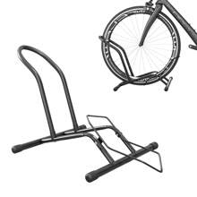 SPORTNOW Bike Floor Stand, Portable Bike Rack For 16"-29" Mountain/Road Bikes Garage Indoor Outdoor Use - Hitam - View 2