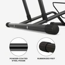 SPORTNOW Bike Floor Stand, Portable Bike Rack For 16"-29" Mountain/Road Bikes Garage Indoor Outdoor Use - Hitam - View 6