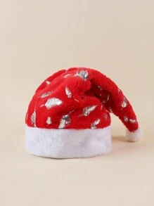 1pc Thick & Dense Plush Edge Children Christmas Hat, Christmas Party Decor - 1PC - View 8