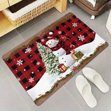 1 块圣诞设计地毯，现代彩色矩形，吸水防滑，适合厨房 - 多色 - 查看 15
