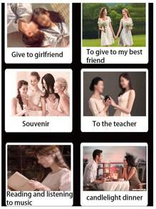 1PC 香薰蜡烛带手礼节日表白求婚浪漫氛围装饰大豆蜡无烟玻璃杯 - 彩色 - 查看 5