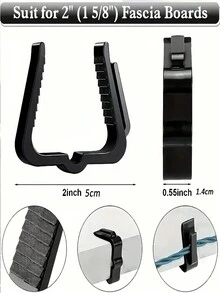 10/20/30/50 Pieces Of Christmas Light Hook, Waterproof Plastic Outdoor Festival Light Clip, Used For Christmas Party Decoration Roof Drainage Ditch Fence Eaves - Multicolor - View 5