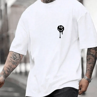 Camiseta Streetwear Masculina Feminina Blusa Unissex Grande e Larga Blusa Oversized Algodão Estilo de Rua Calor treino Academia Esporte