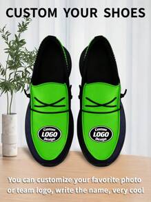 1 Pair Seattle Baseball Name Custom Loafer Shoes, Personalized Name Loafer Shoes, Custom Name Thick Sole Loafers Of E-TPU, Personalized Loafer Shoes, Name Loafers, Personalized Loafer Shoes For Women And Men, Unique Loafer Shoes, Christmas Gift - Black - View 4