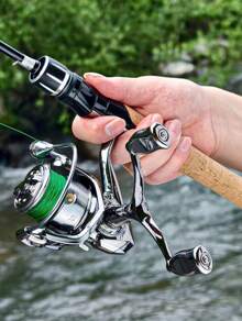 SOUGAYILANG Double Rocker Arms Aluminum Spinning Reel - High-Speed 5.0:1/4.7:1 Gear Ratio Fishing Reel, For Smooth Fishing Experience Christmas Decor