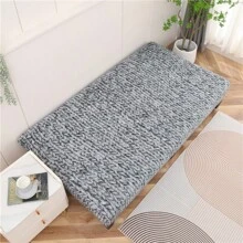 1pc Marble Pattern Sofa Slipcover, Stretch All-Inclusive Polyester, Suitable For Armless Sofa, Knitted Silky, 4 Seasons Use - Grey - View 6