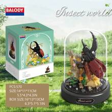 1pc Novo conjunto de presente de flores românticas - Conjunto de blocos de construção de capa de flor de hibisco champanhe, conjunto de decoração de quadro de mensagens de flores eternas românticas florescentes, capa de flor de animal, capa de flor de Natal, dia dos namorados, dia do professor, presente de aniversário