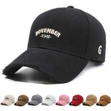 1 chiếc mũ bóng chày thêu họa tiết kim loại polyester thường ngày, thích hợp cho mùa hè/xuân/thu - A - Xem 1