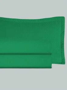 3-Piece Bedspread Quilt Kit Complete Box Bed Ultrasonic Butterfly Quilted - verde hoja - Ver 3