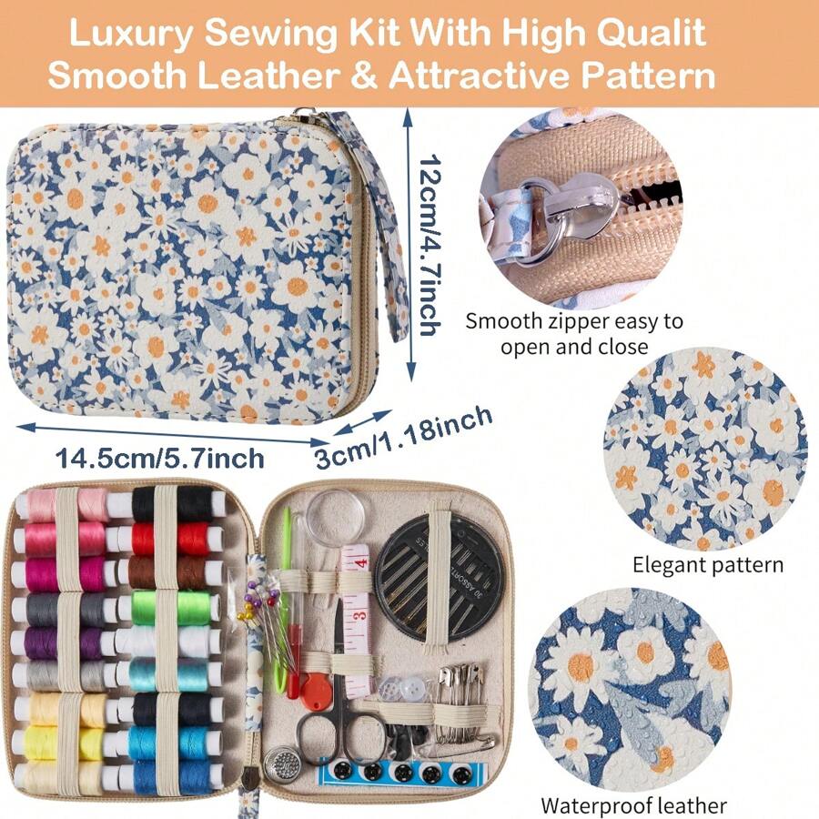 Sewing Kit With Pattern, 85PCS Premium Sewing Supplies, Christmas Craft