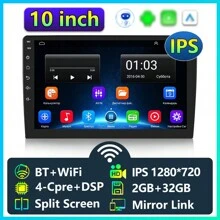 通用 7 英寸 9 英寸 10 英寸 2Din Android Auto Carplay 汽车收音机音频多媒体播放器 32G GPS FM 多媒体视频 MP5 播放器 Android 通用 Carplay 汽车收音机 - 黑色 - 查看 11