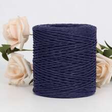 100g 天然拉菲草草纱拉菲草纸编织材料垫子篮子帽子手提包彩色 DIY 钩针编织用品 - 彩色 - 查看 22