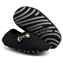 Baby Girl's Slipper Sock Shoe Newborn Various Colors - 黑色 - 查看 1