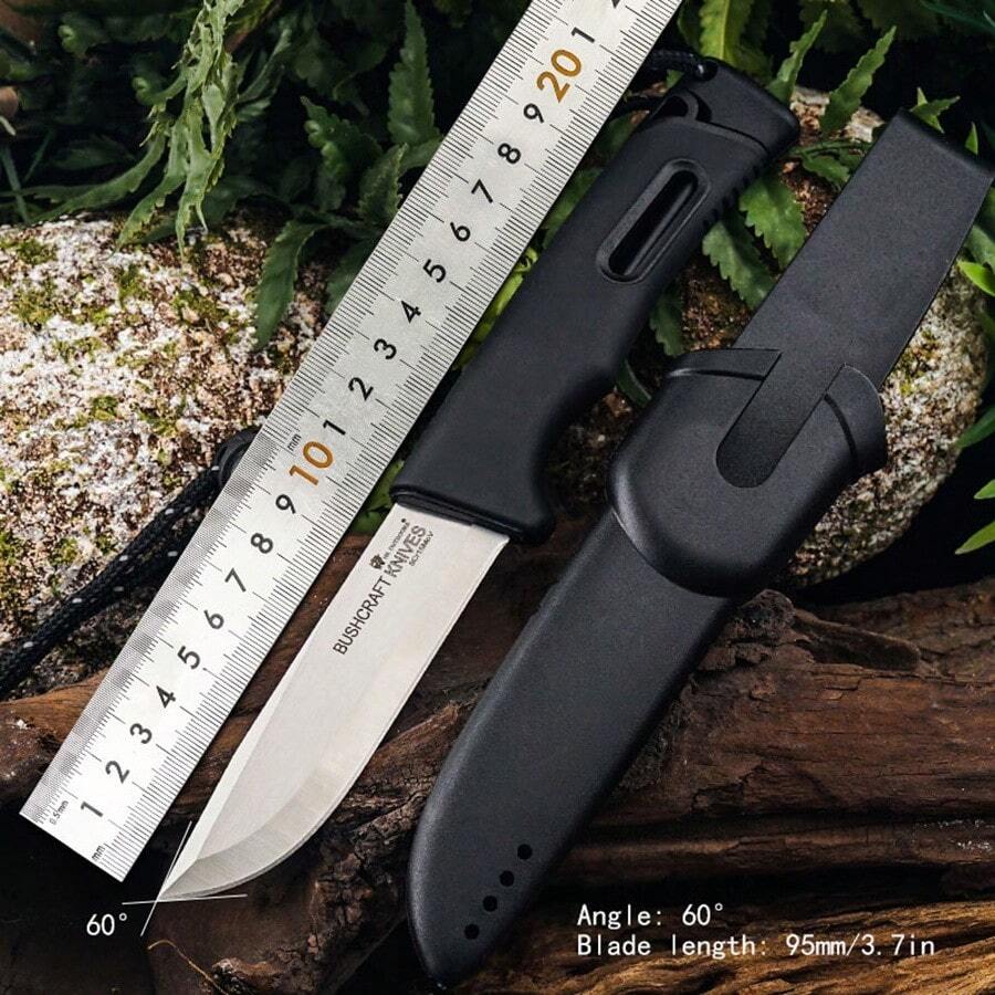 Survival Master Outdoor Multi-Function Straight Machete Knife, Forest Clearing Knife For Wilderness Survival & Camping Knives