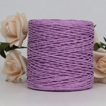 100g 天然拉菲草草纱拉菲草纸编织材料垫子篮子帽子手提包彩色 DIY 钩针编织用品 - 彩色 - 查看 13