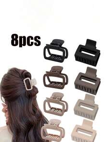 1/8 件优质小号咖啡棕色发夹、刘海和侧发饰品 - 彩色 - 查看 2